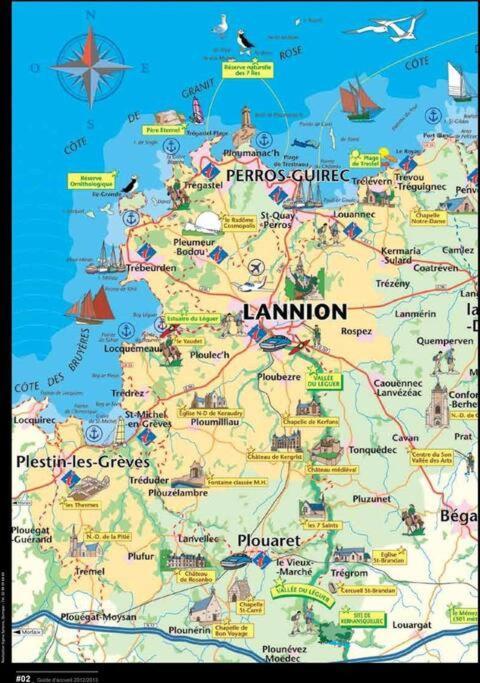Maison Lannion Historique - Cote De Granit Rose Exteriör bild